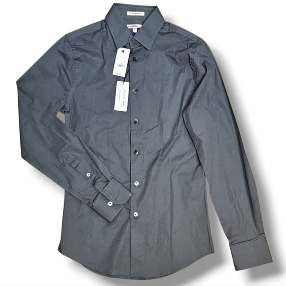 EXPRESS | IMX EXTRA SLIM FIT BUTTON DOWN DRESS SHIRT - NWT! - Picture 1 of 12